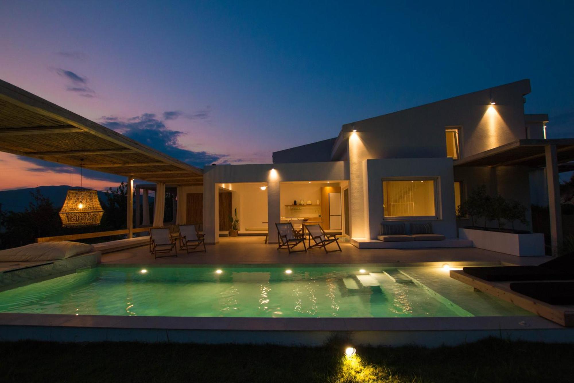 Aristotelia Gi - Premium Luxury Villas With Private Pools โอลิมเปียดา ภายนอก รูปภาพ